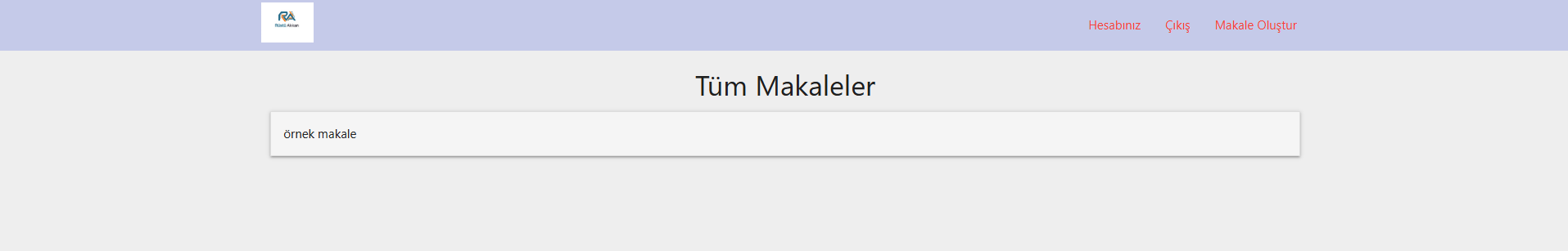 Firebase Makale Platformu